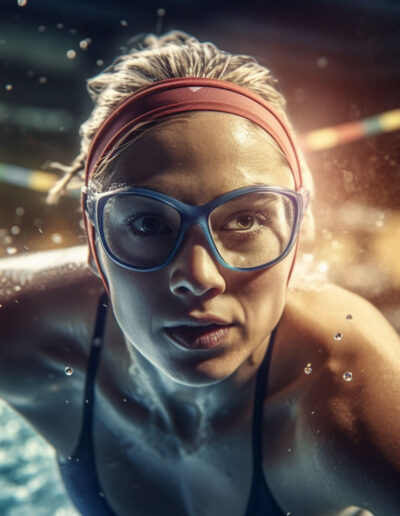 This stunning stock photo, produced with Miydi and ChatGPT's AI, perfectly embodies the vision of empowering athletes through advanced cloud hosting and custom products.